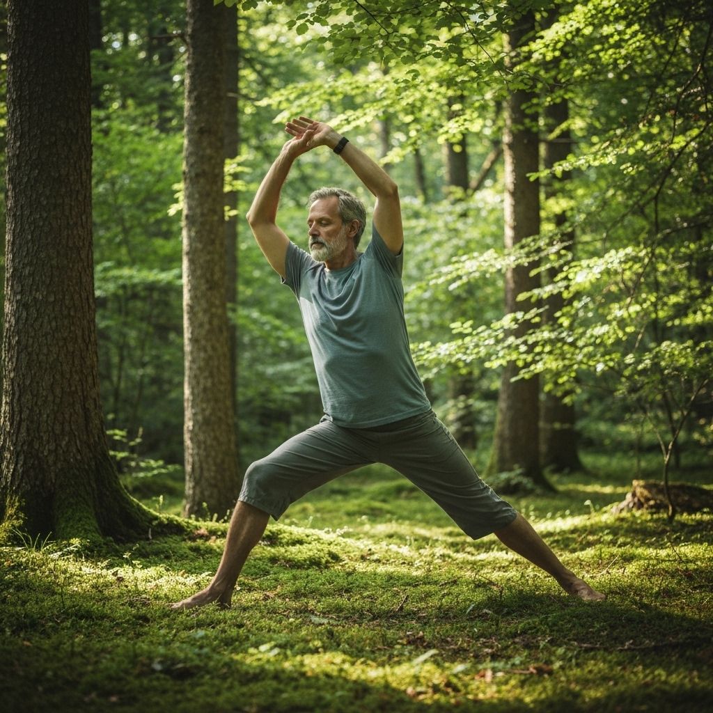 Person exercising